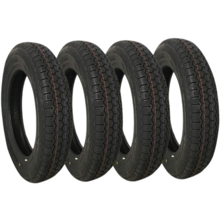 Juego de 4 neumáticos tubeless 135 R15 Citroën Méhari /Dyane /AMI 8/ACADIANE/2CV