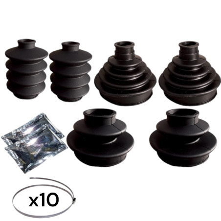 Complete set of 6 Universal Boot Bellows and accessories for Citroën AMI 8