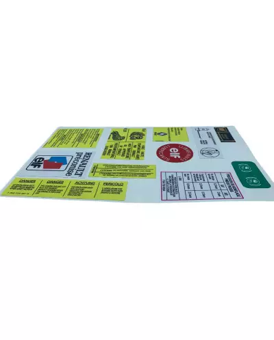 Pegatinas del compartimento del motor R21 2L TURBO Resistencia de alta calidad
