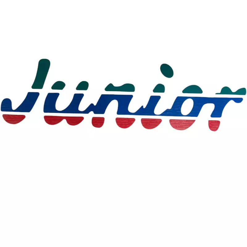 Peugeot 205 Junior trunk stickers green blue red