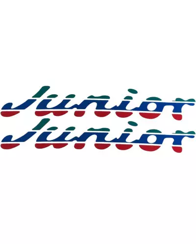 Front fender stickers Peugeot 205 Junior green blue red