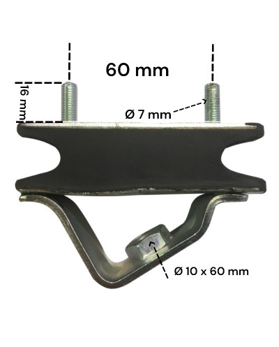 Bloco silencioso com motor Citroën Méhari / 2CV6 / Dyane 6 / Acadiane