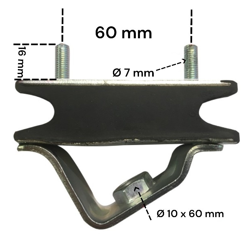 Silentbloc Moteur Citroën Méhari / 2CV6 / Dyane 6 / Acadiane Résistance de haute qualité