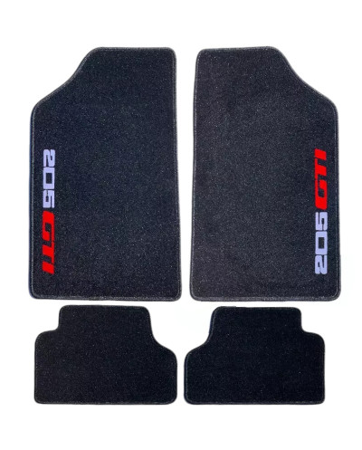 Tapis De Sol Noir Peugeot 205 GTI Anti Dérapant