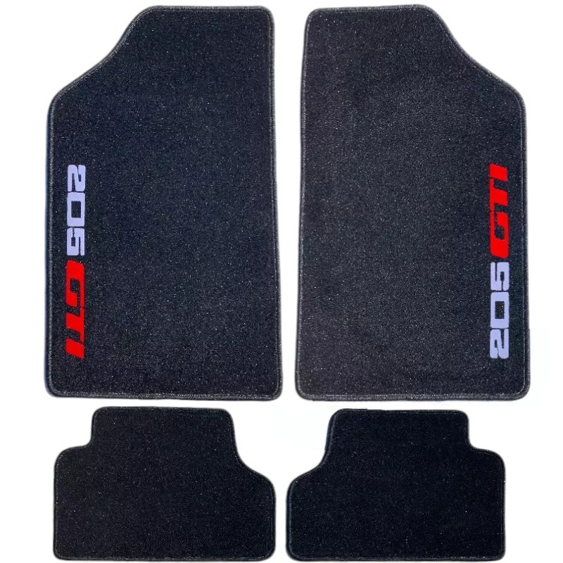 Tapis De Sol Noir Peugeot 205 GTI Anti Dérapant