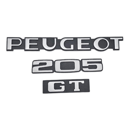 Kofferbak logo Peugeot 205 GT