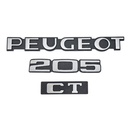 Kofferbak logo Peugeot 205 CT