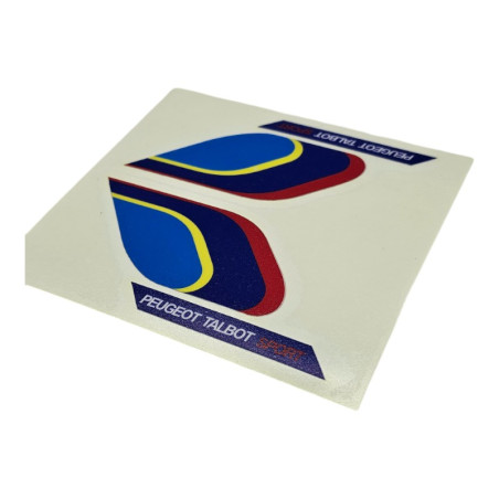 set van 2 Peugeot Talbot Sport spatbord stickers voor Peugeot 205 Rallye