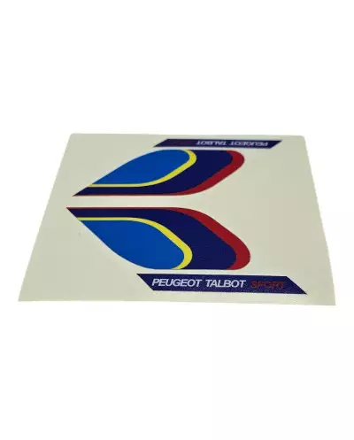 lot de 2 Stickers d'ailes Peugeot Talbot Sport pour Peugeot 205 Rallye NEUFS