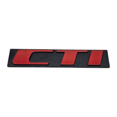 Logo bagagliaio CTI rosso per Peugeot 205 CTI