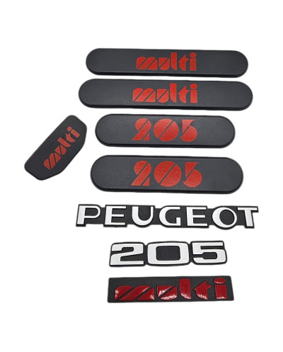 Custode kit complet Peugeot 205 Multi avec logos + centre de volant