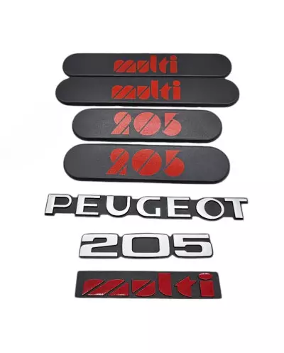 Custodes complet Peugeot 205 Multi avec logos