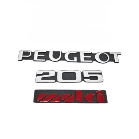 Logos Peugeot 205 Multi lots de 3