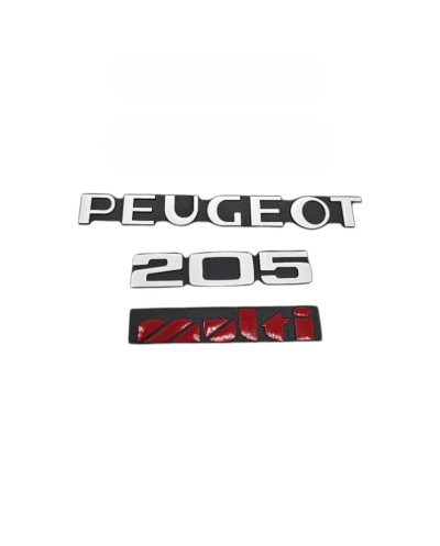 Logos Peugeot 205 Multi lots de 3 youngtimerclassic