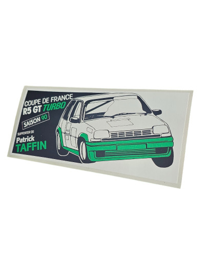 Magnifique Stickers Renault 5 GT Turbo Patrick Taffin