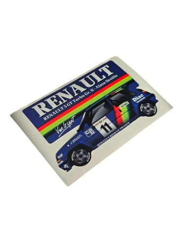 Stickers Renault 5 GT Turbo GR.N Alain Oreille de qualité