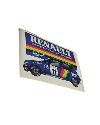 Magnifique Stickers Renault 5 GT Turbo GR.N Alain Oreille