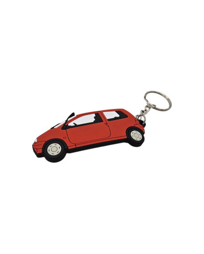 Porte clé Renault Twingo rouge en pvc