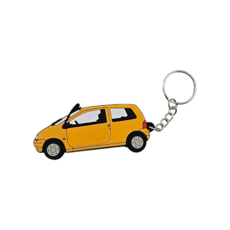 Porte clé Renault Twingo jaune foncé