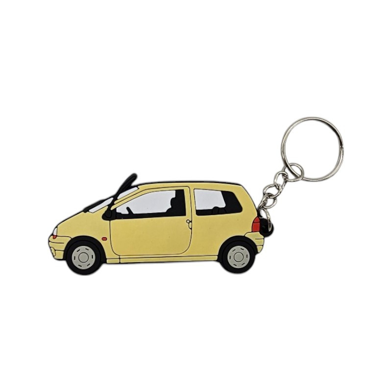 Porte clé Renault Twingo jaune clair