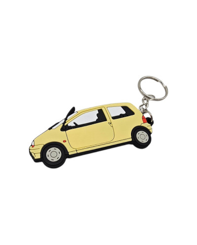 Porte clé Renault Twingo jaune clair NEUF