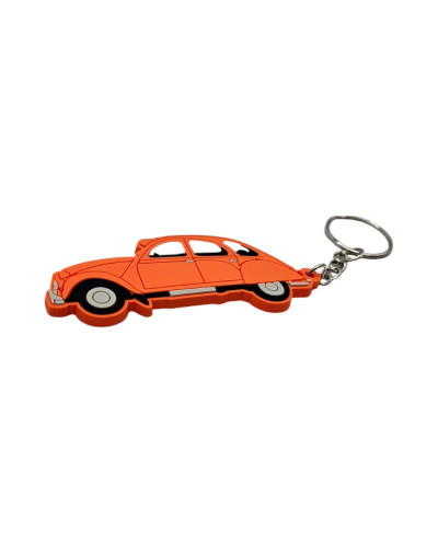 Porte clé CITROEN 2CV orange de haute qualité