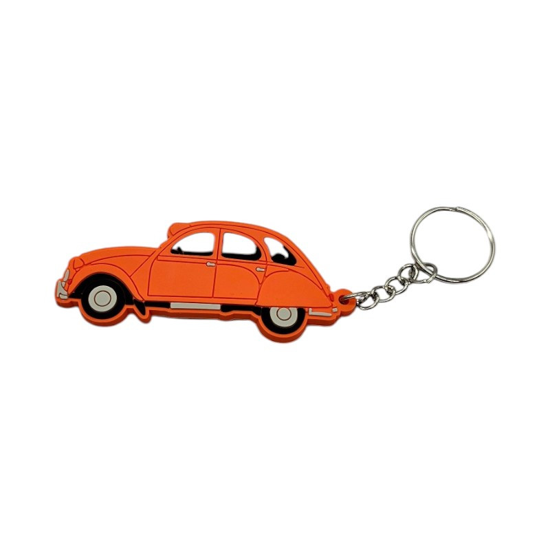 Porte clé CITROEN 2CV orange