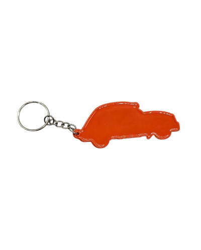 Porte clé CITROEN 2CV orange en pvc souple