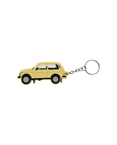 LADA NIVA Schlüsselanhänger beige