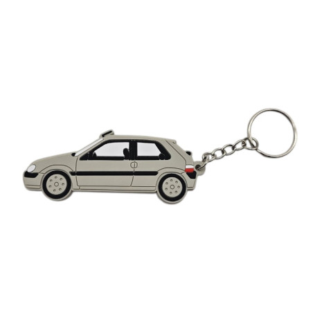 Citroën Saxo VTS phase 2 grey keychain