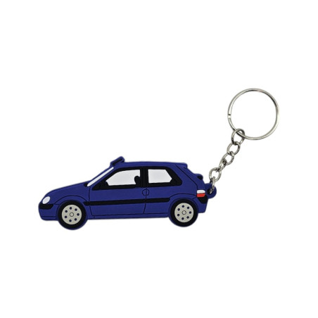 Citroën Saxo VTS phase 2 blue keychain