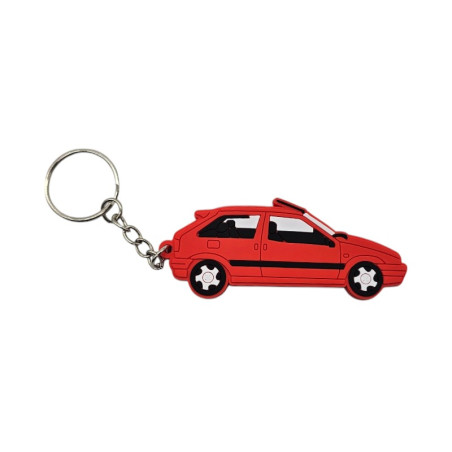 Red Citroën ZX key ring