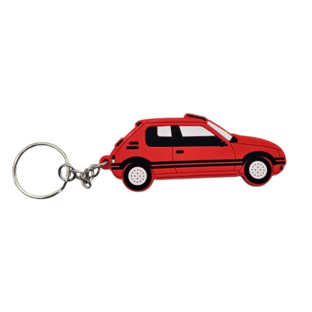 Peugeot 205 GTI 1.6 red keychain