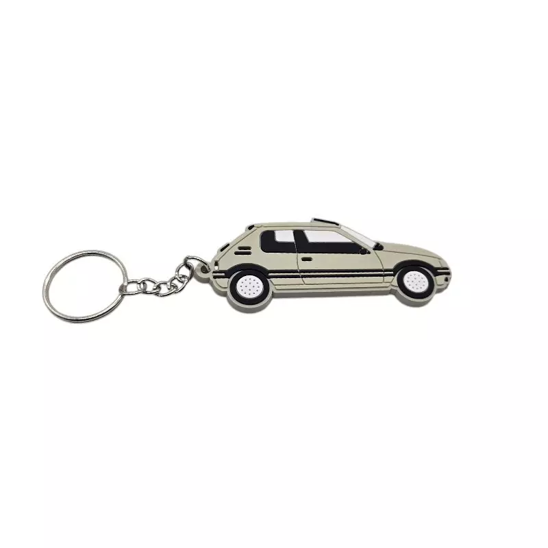 Porte clé Peugeot 205 GTI 1.6 grise