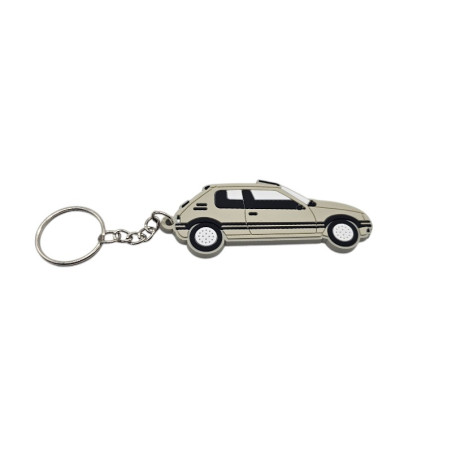 Peugeot 205 GTI 1.6 grey keychain