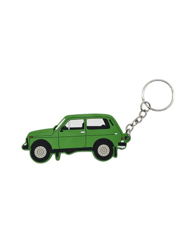 Groene LADA NIVA Sleutelhanger