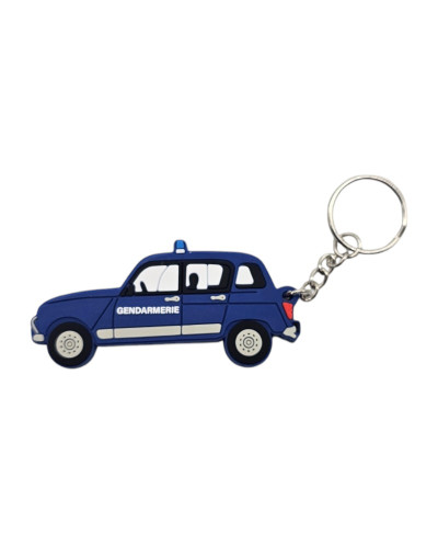 Porte clé Renault 4L gendarmerie