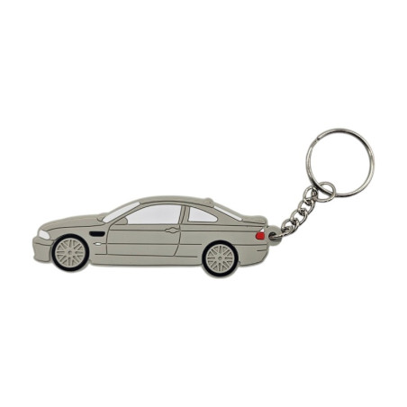 BMW M3 E46 Keychain Grey