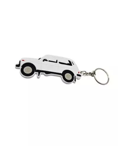 Portachiavi LADA NIVA bianco in morbido pvc