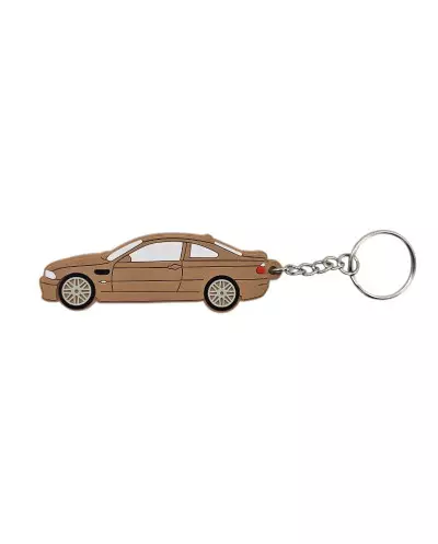 Porte clé BMW M3 E46 marron champagne