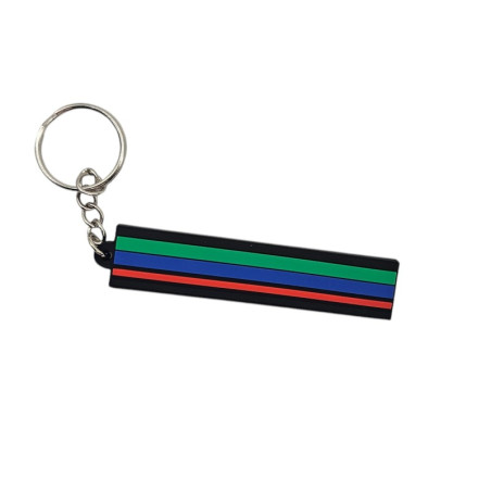 Peugeot 205 JUNIOR kofferbak logo sleutelhanger groen blauw rood