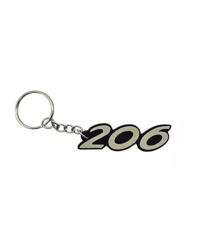 Porte clé logo 206 pour Peugeot 206