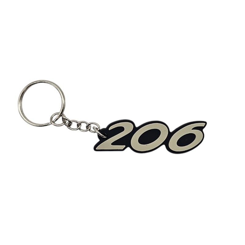 Porte clé logo 206 pour Peugeot 206