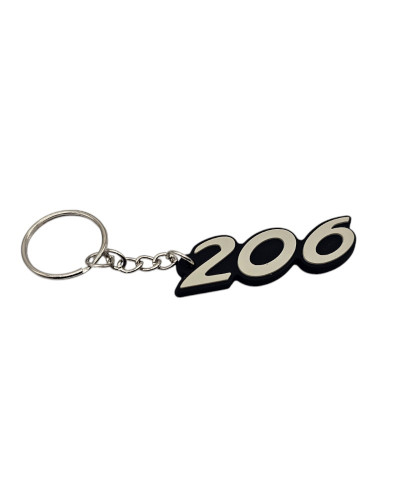 Porte clé logo 206 pour Peugeot 206 neuf