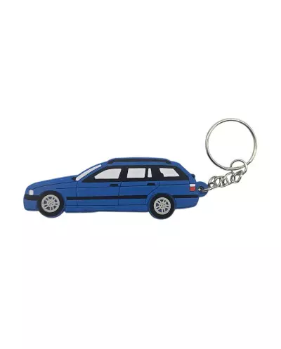 Porte clé BMW E36 Touring bleue