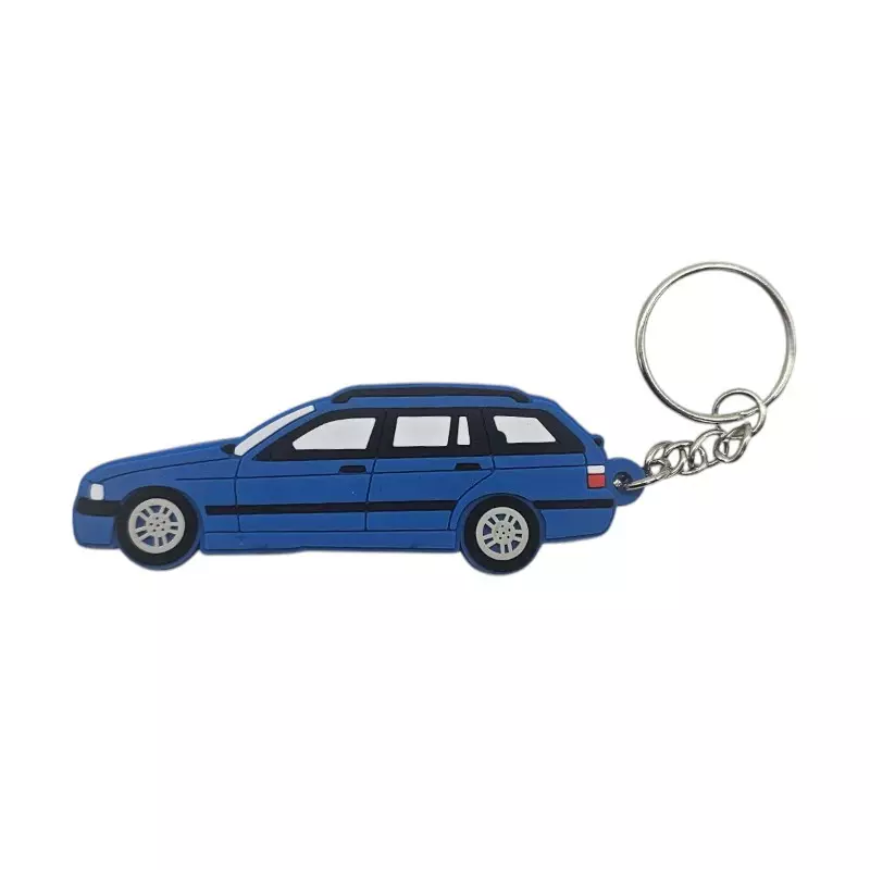 Porte clé BMW E36 Touring bleue