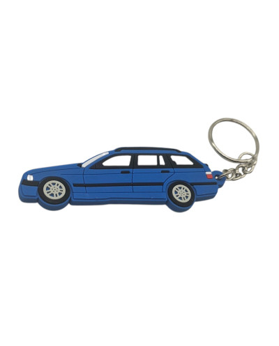 Porte clé BMW E36 Touring  de couleur bleue