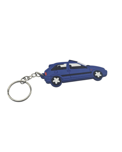 Porte clé Citroën ZX bleue en pvc souple