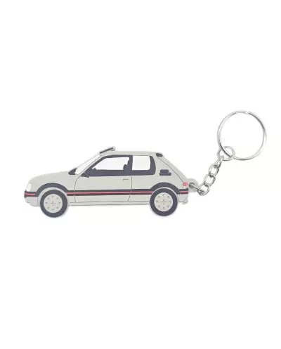 Peugeot 205 GTI 1.9 Key Ring Grey