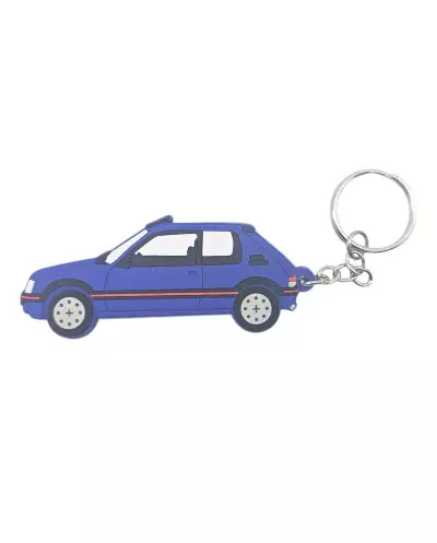 Peugeot 205 GTI 1.9 Blue Keychain